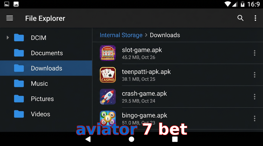 Main screen of Aviator 7 Bet gameapk page for PK players