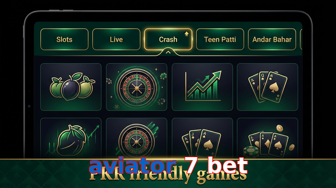 Game list for Aviator 7 Bet games section